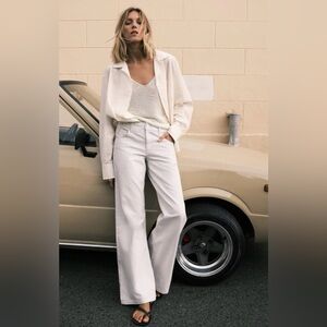 Zara low-rise wide leg jeans